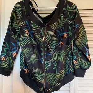 Fashion To Figure SZ 14-16 (1) Tropical Jacket EUC
